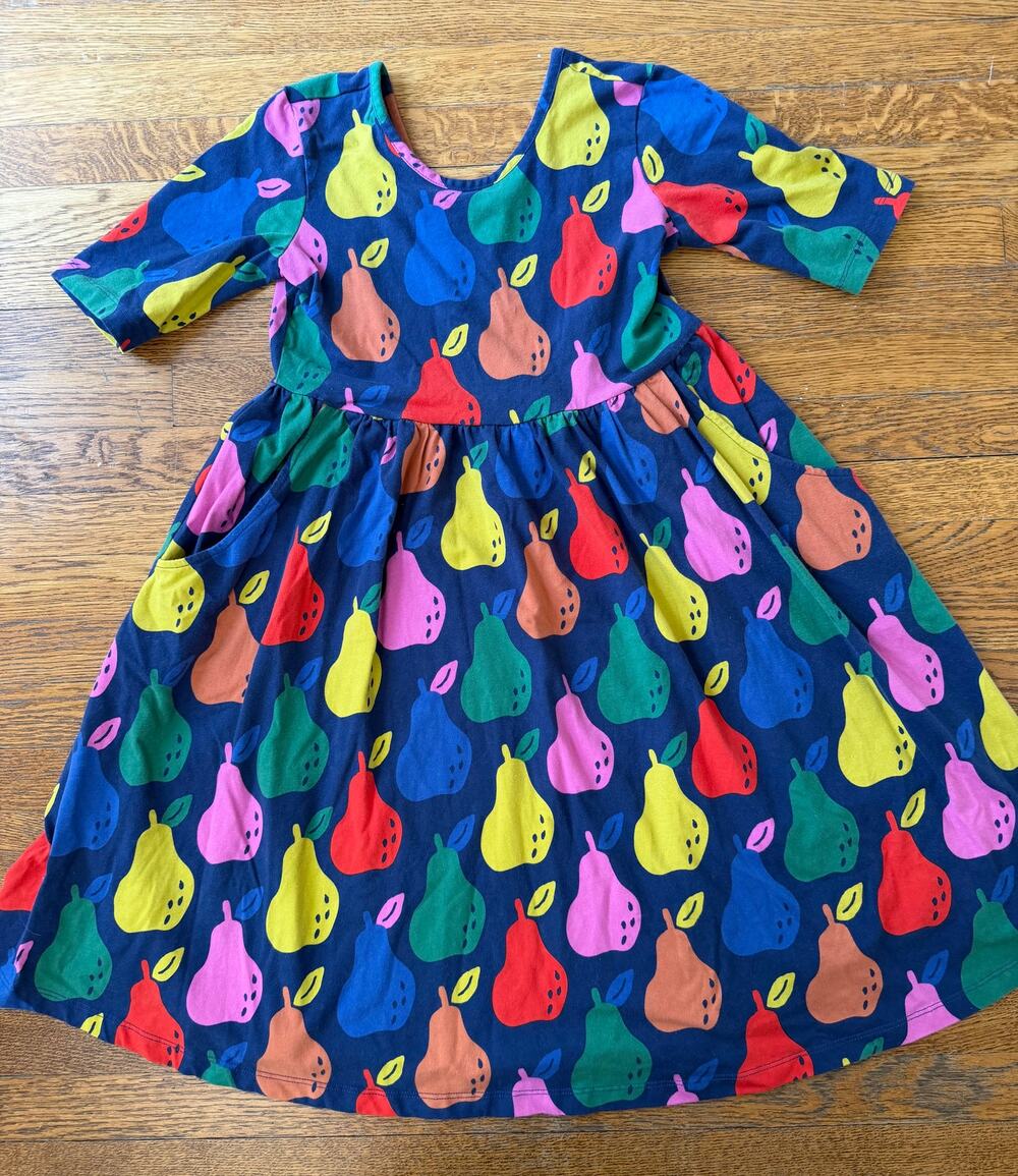 Hanna Andersson Girls' Pears Skater Dress Size 12